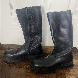 Mango Men's Sleek Black High Boots